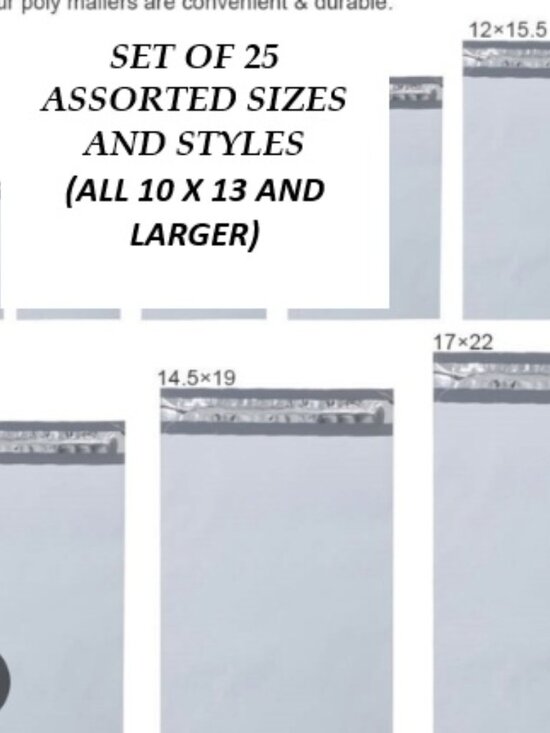 Other - Polymailer bundle - Set Of 25 Random Prints And Random Sizes - 10x13 And Larger